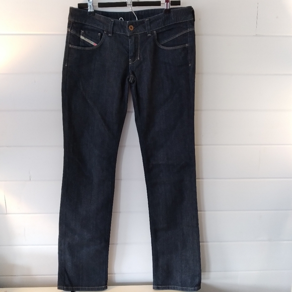 Diesel Denim - Diesel Lowette stretch regular slim straight leg dark jeans 28